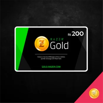 Gift Card Razer Gold R$ 200 Reais